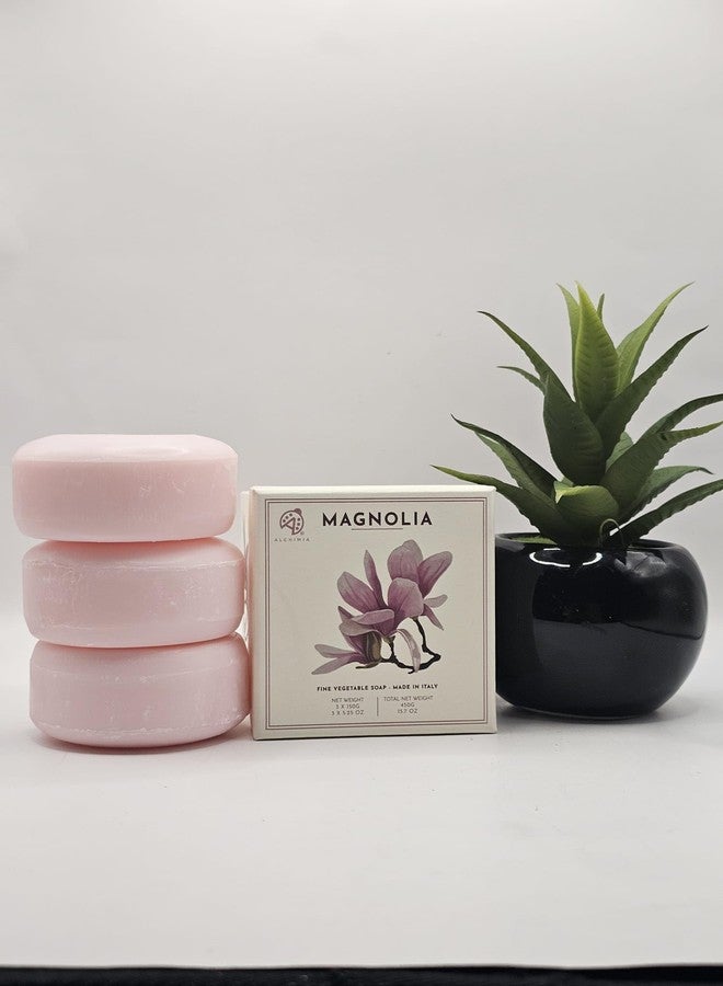 Alchimia Magnolia 1 Box of 3 Soaps 150g - Image 3